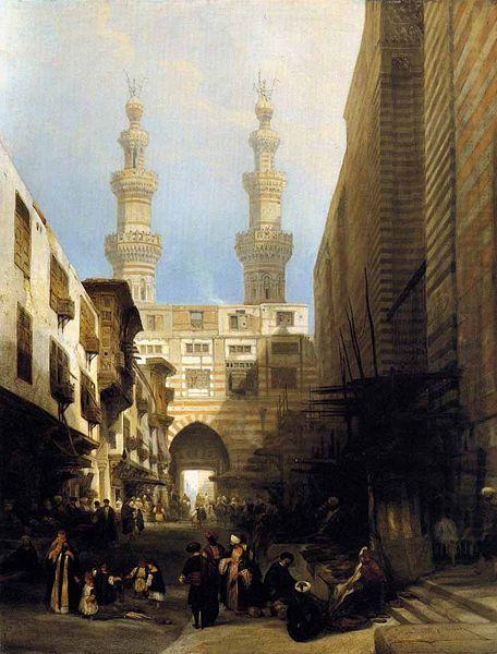 David Roberts A View in Cairo china oil painting image